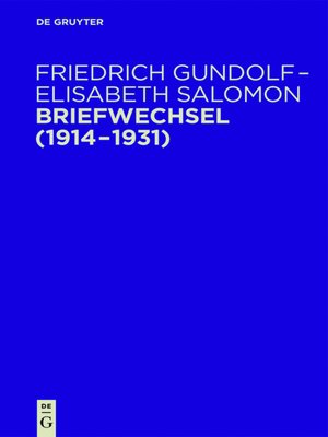 cover image of Briefwechsel (1914-1931)